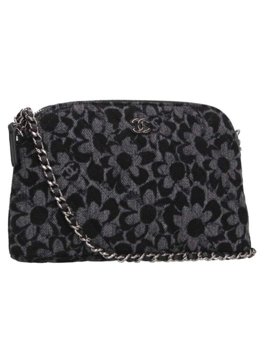 Chanel Camellia Chain Pouch Shoulder Bag